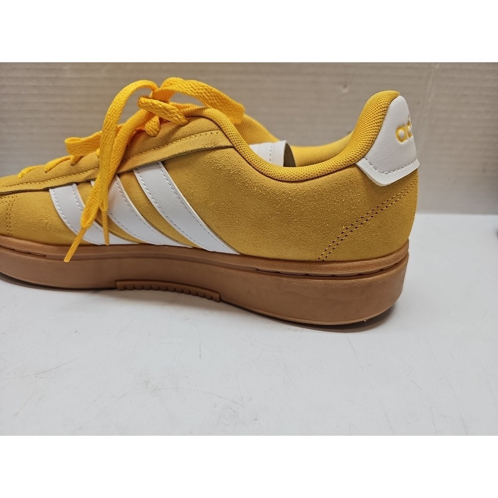 Adidas Grand Court Alpha Yellow Suede Sneaker with Gum Sole Size 11 - Picture 5 of 14